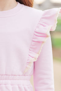 Girls: The Jen Pink Sweatshirt Dress