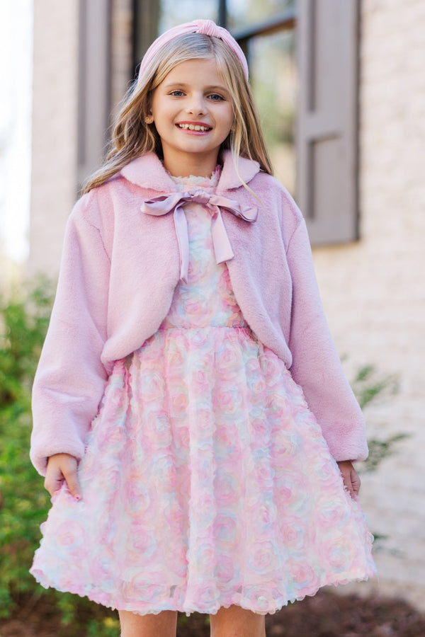 Girls: Always On My Mind Pink Floral Dress