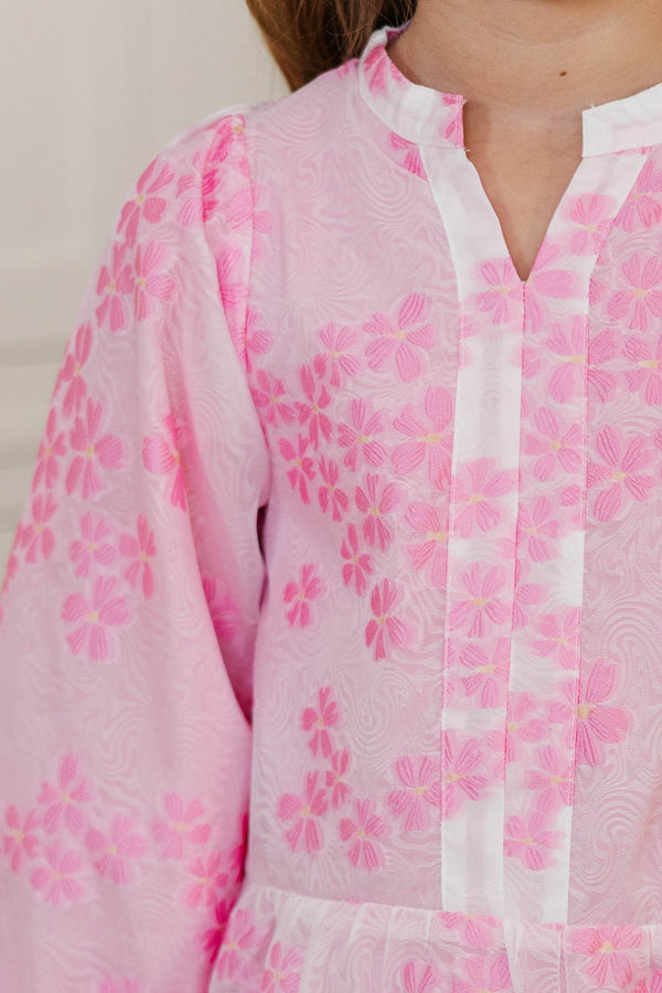 Girls: Always On My Mind Pink Floral Dress