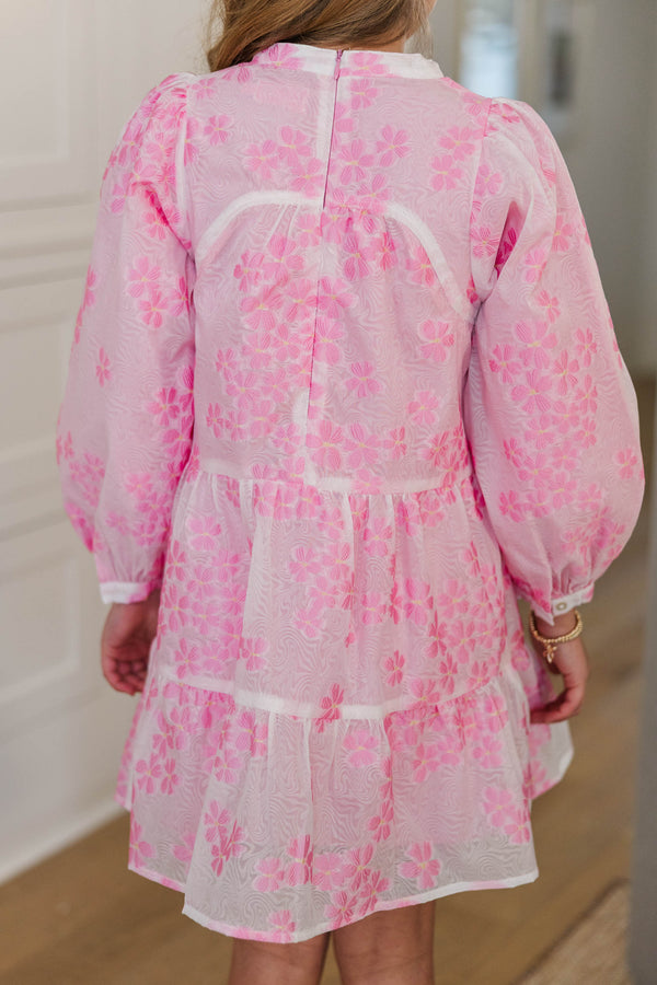 Girls: Always On My Mind Pink Floral Dress