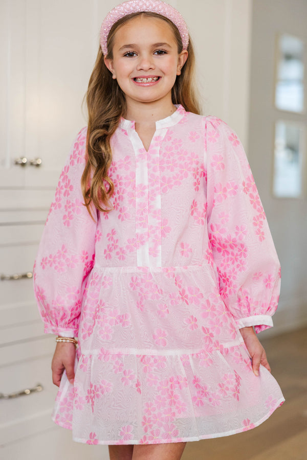Girls: Always On My Mind Pink Floral Dress