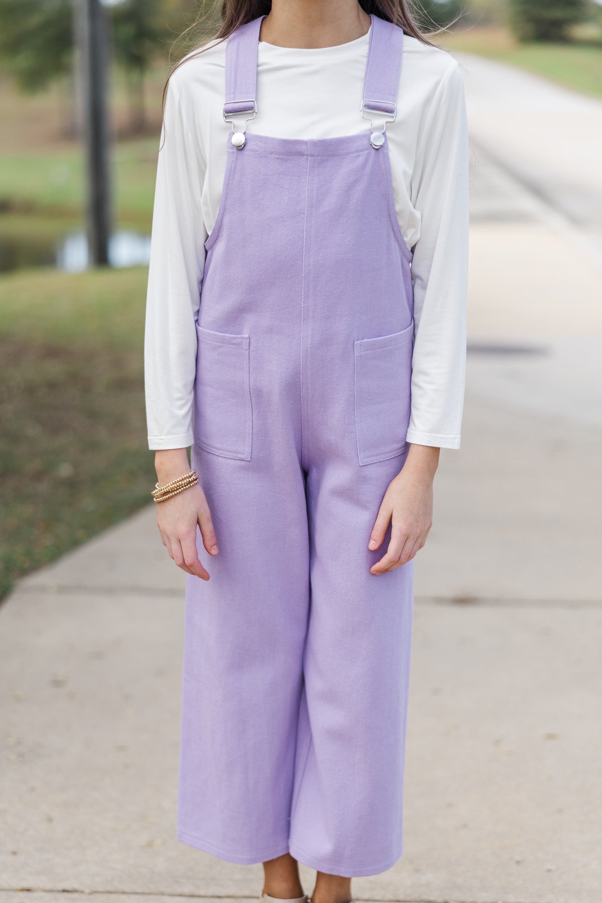 Girls: Have A Little Fun Lavender Purple Overalls – Shop the Mint