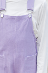 Girls: Have A Little Fun Lavender Purple Overalls