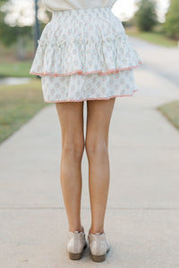 Girls: Sweet Dreams Pink Medallion Ruffled Skirt