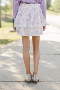 Girls: Sweet Dreams Lavender Eyelet Ruffled Skirt