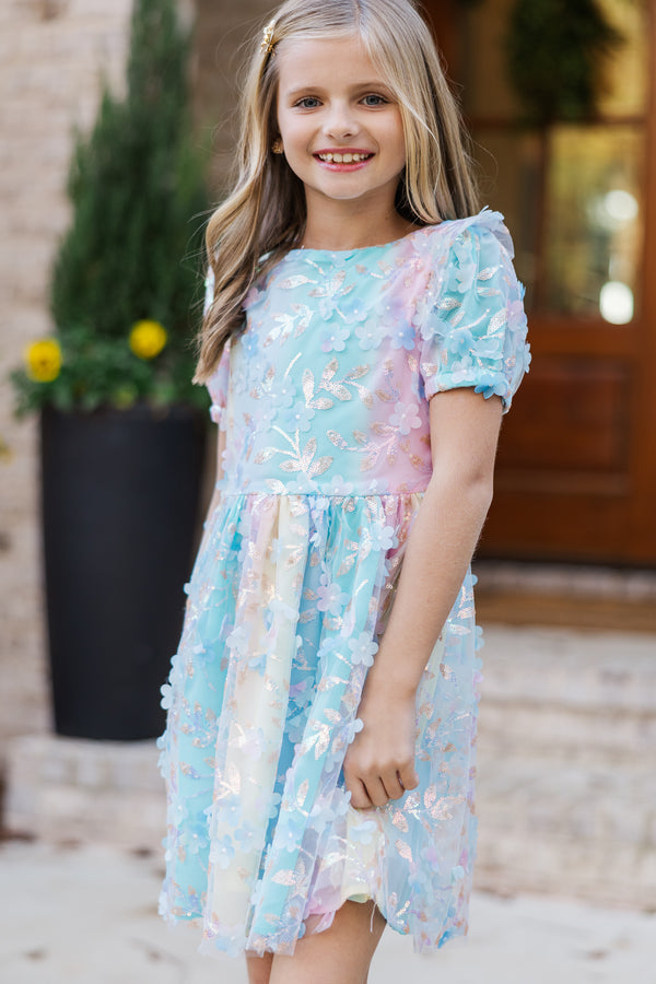 Girls: Good Days Ahead Multi Floral Dress