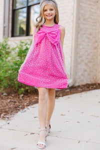 Girls: The Rylie Pink Bow Dress