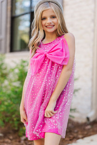 Girls: The Rylie Pink Bow Dress