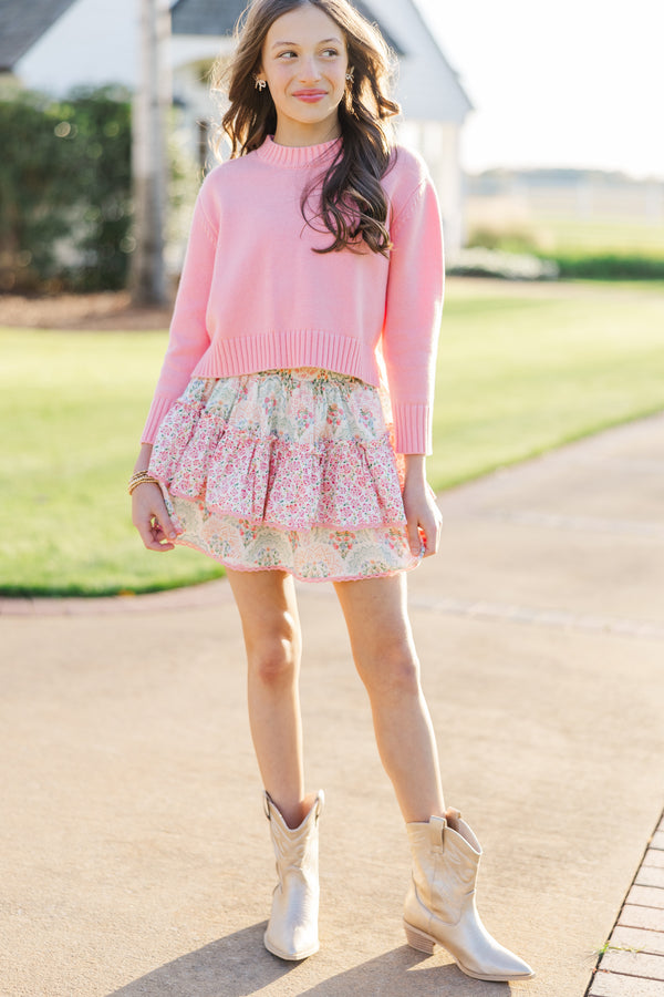 Girls: The Lucy Pink Sweater