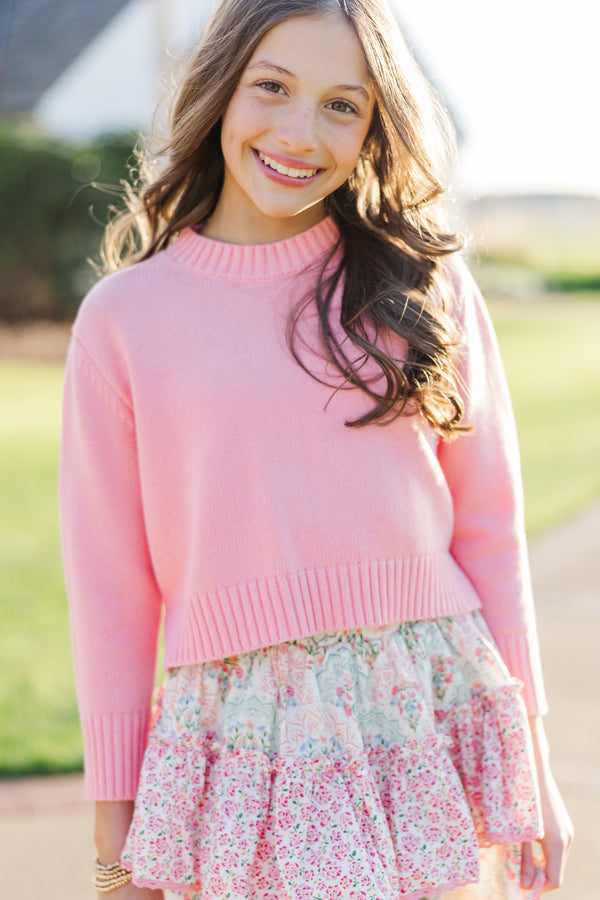 Girls: The Lucy Pink Sweater