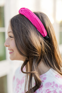 Girls: The Becca Fuchsia Pink Headband