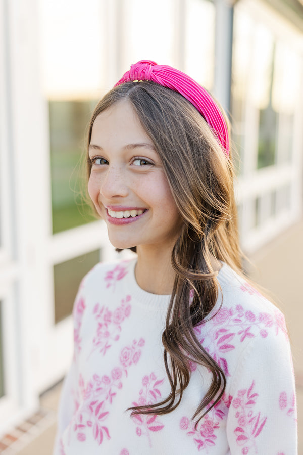 Girls: The Becca Fuchsia Pink Headband