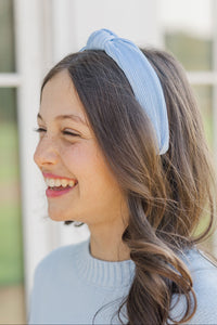 Girls: The Becca Light Blue Headband