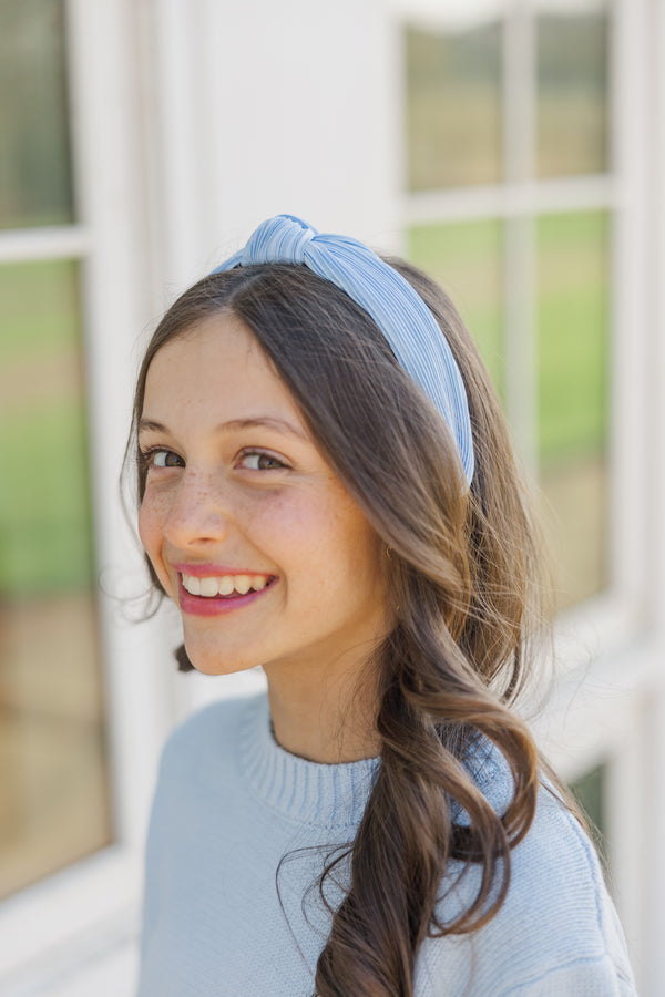 Girls: The Becca Light Blue Headband