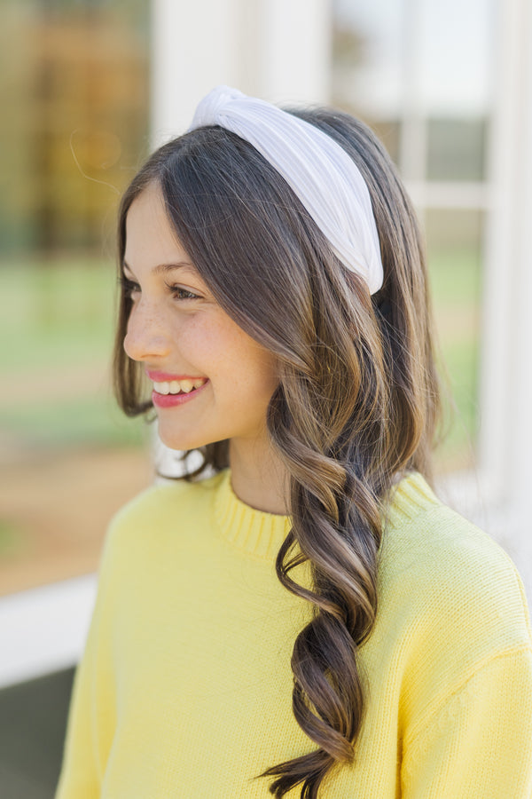 Girls: The Becca White Headband