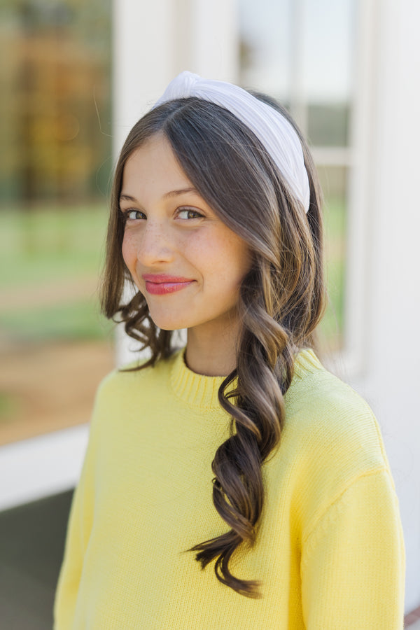 Girls: The Becca White Headband