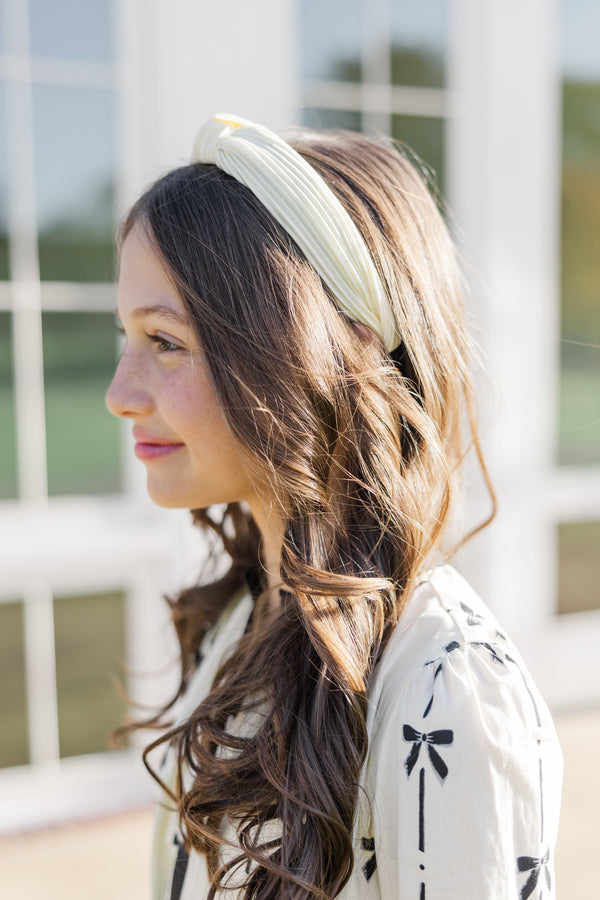 Girls: The Becca Cream Headband