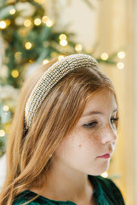 Girls: The Poppy Gold Rhinestone Headband