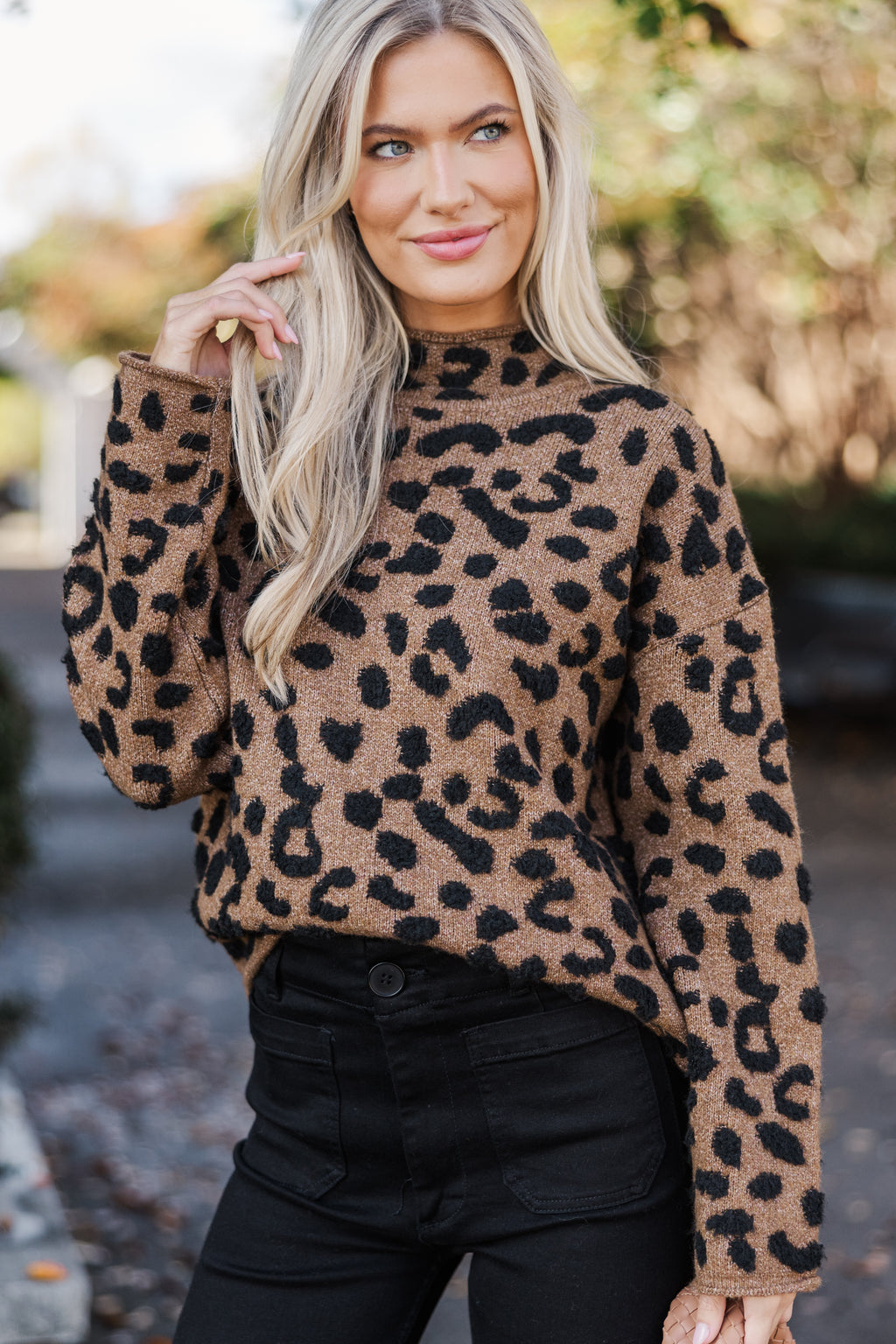 Work With You Brown Leopard Sweater – Shop the Mint
