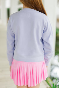 Girls: My Boo Lavender Graphic Sweatshirt