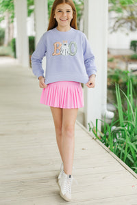 Girls: My Boo Lavender Graphic Sweatshirt