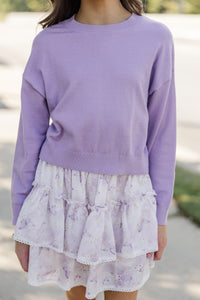 Girls: The Leah Purple Sweater