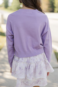 Girls: The Leah Purple Sweater