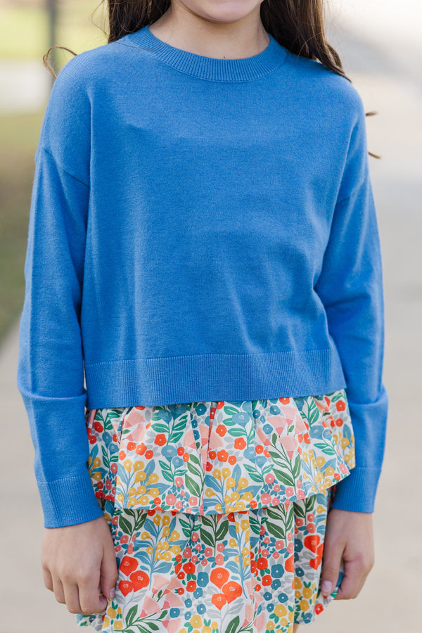 Girls: The Leah Blue Sweater