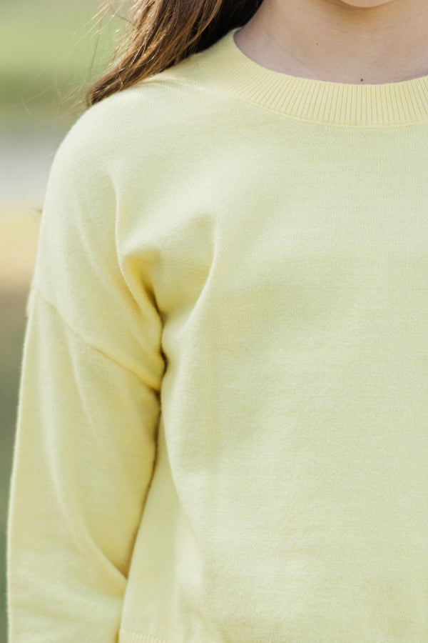 Girls: The Leah Yellow Sweater