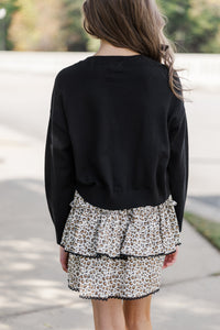 Girls: The Leah Black Sweater