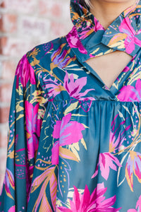 Always With Love Pink Floral Blouse