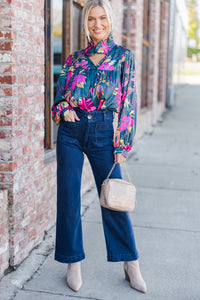 Always With Love Pink Floral Blouse