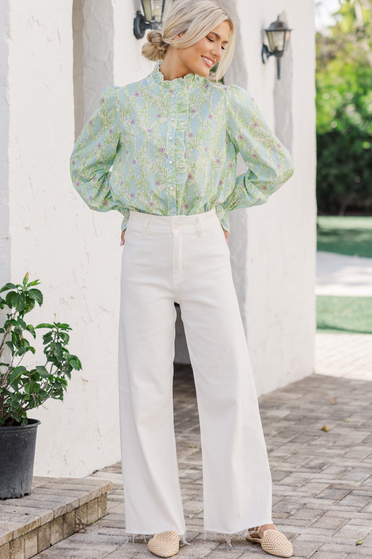 SoulFlower Green Blouse