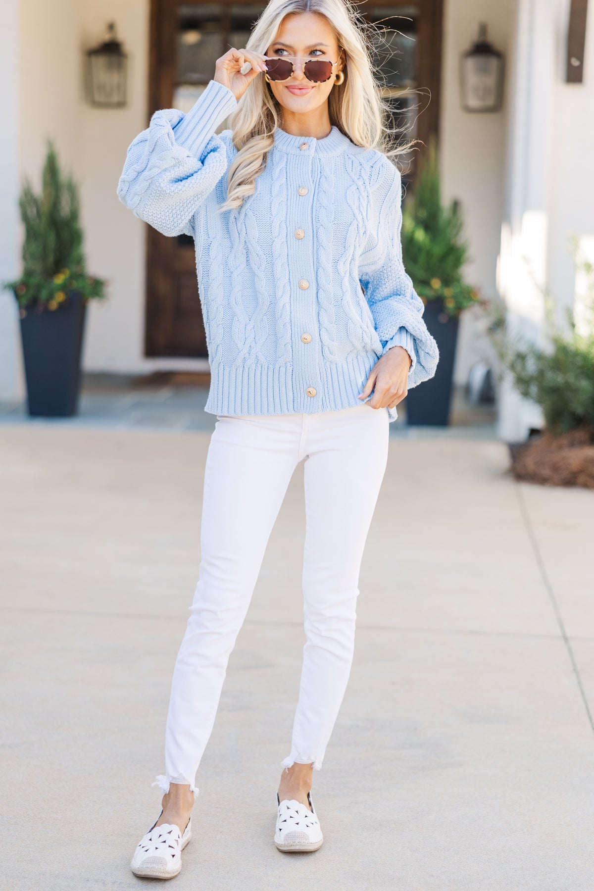 All The Good Light Blue Cardigan – Shop the Mint