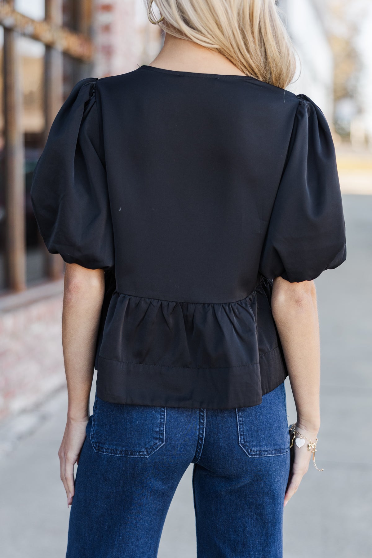 Stay In Your Sights Black Babydoll Blouse – Shop the Mint