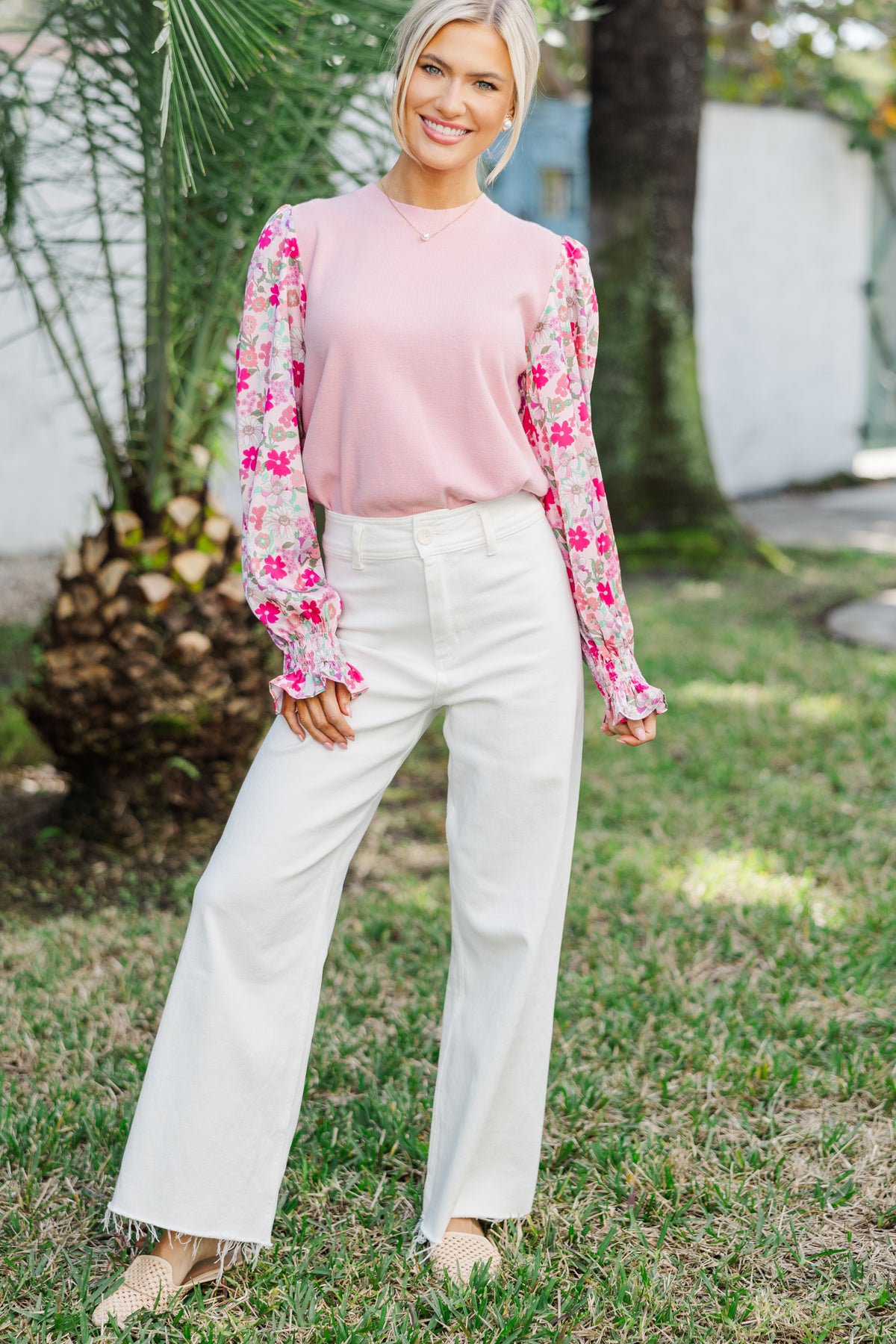 All In Time Pink Floral Sweater – Shop the Mint