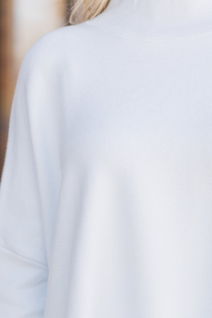 Light Blue Apple Roll Neck Sweater main image 0
