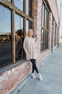 Loving My Life Taupe Brown Pocket Tunic