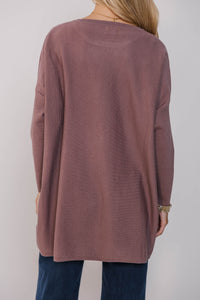 Loving My Life Taupe Brown Pocket Tunic