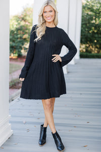 All The Help Black Sweater Dress