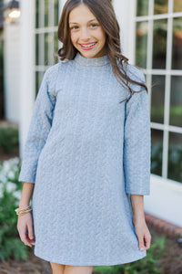 Girls: The Maeve Gray Textured Dress