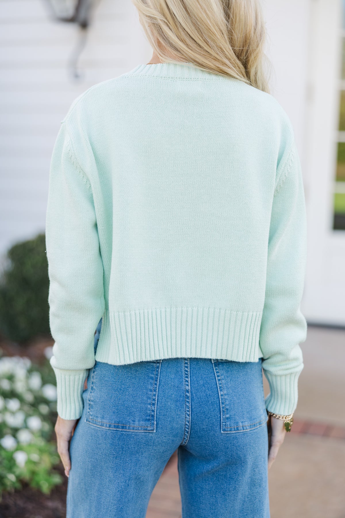 Lucky You Mint Green Cropped Sweater – Shop the Mint