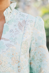 Always On My Mind Mint Green Floral Babydoll Dress