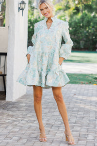 Always On My Mind Mint Green Floral Babydoll Dress