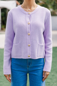 Ready To Go Lavender Purple Cardigan