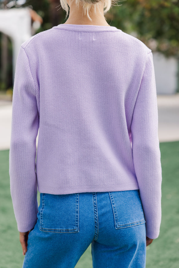 Ready To Go Lavender Purple Cardigan