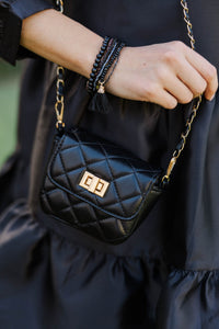 Feeling Lucky Black Purse