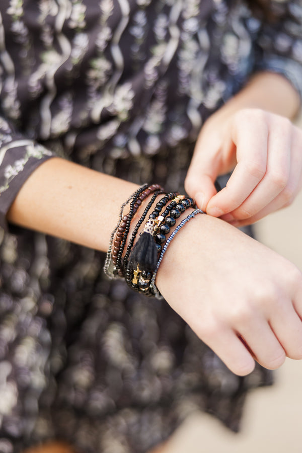 Girls: The Brittany Black Bracelet