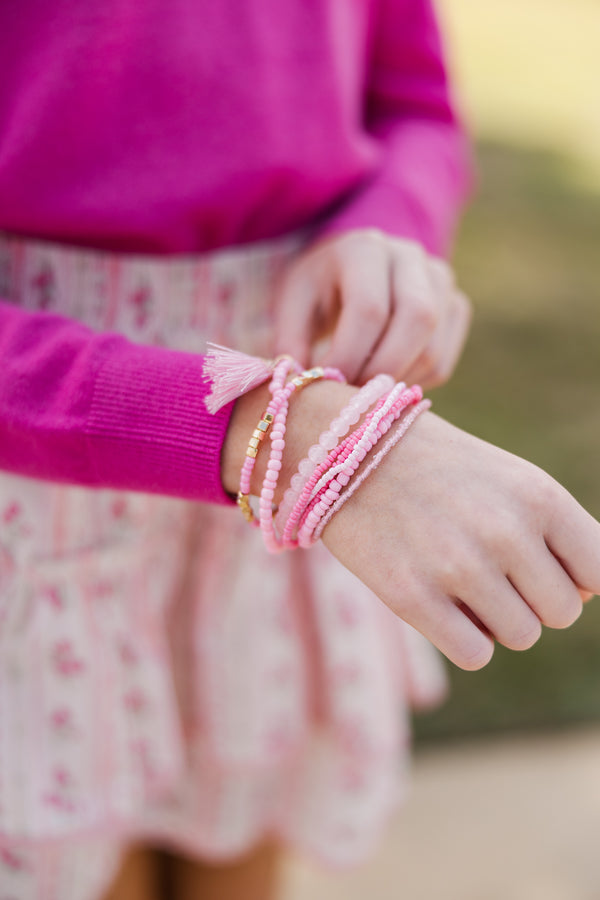 Girls: The Brittany Blush Pink Bracelet