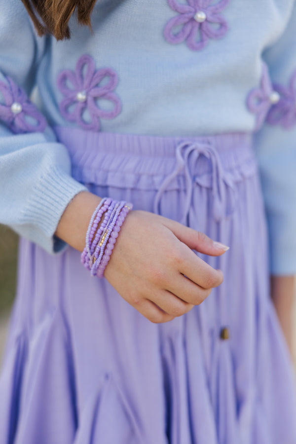 Girls: The Brittany Lavender Purple Bracelet